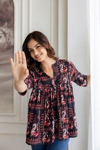 CALIDAD PREMIUM ÚLTIMO DISEÑO DE LUJO FABRICANTE INDIO ZARA TOP PERSONALIZAR PRIENTE TEMPORADA DE VERANO PURO ALGODÓN PARA MUJER WEAR - Product Image 2