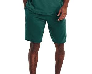 กางเกงขาสั้นออกกำลังกายผู้ชายเอวยางยืดแห้งเร็วระบายอากาศได้ดีกางเกงขาสั้นพรีเมี่ยมสีพื้นดีไซน์ล่าสุด - Product Image 5