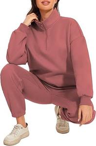 Conjunto Deportivo Informal de Dos Piezas para Mujer, Corte Regular, Secado Rápido, Transpirable, 100% Algodón - Product Image 5