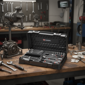 Juego de Herramientas Facom de 27 Piezas con Llaves de Tubo y Llaves Inglesas de 6 Puntas, Métricas de 1/4'' - Product Image 3