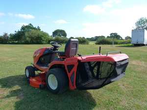 รถตัดหญ้าแบบแทรกเตอร์สำหรับสวน รุ่น GR2120 เกรดอุตสาหกรรม เครื่องยนต์ 2 จังหวะ 4WD/5.5 แรงม้า พร้อมระบบขับเคลื่อนเพลาและระบบขับเคลื่อน 4 ล้อ - Product Image 5