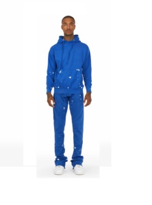 Survêtement polaire thermique vintage unisexe de haute qualité, jogging évasé personnalisé de grande taille, pantalon de survêtement court à capuche, respirant - Product Image 6