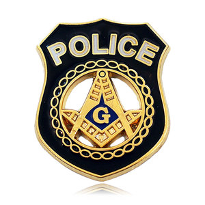 Épinglettes maçonniques personnalisées en usine Insigne en métal personnalisé Logo Promotion Épingle cadeau - Product Image 1