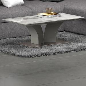 Mesa de Centro Moderna Ecológica de Mármol Templado Transparente con Base de Metal para Oficina en Casa y Sala de Estar - Gran Venta Carmen - Product Image 5