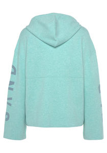 Sudadera con capucha recortada de talla grande para mujer, Jersey holgado estampado, Tops para deportes, anticontracción para Otoño e Invierno - Product Image 4