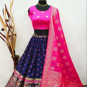 Belle Designer Banarasi Barcode Lehenga Choli - Product Image 1