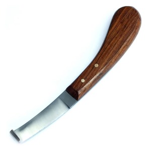 Cuchillo para pezuña, mango de madera de un solo filo, instrumentos veterinarios de alta calidad, herramientas para recortar pezuñas de pie limpio para ganado - Product Image 3