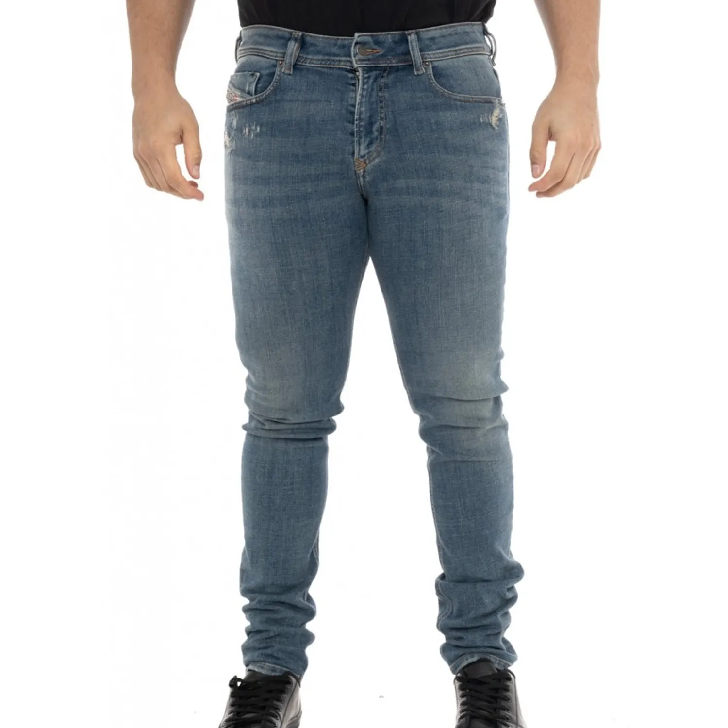 Celana Jeans Slim Fit trendi untuk pria kualitas ekspor 100% katun harga grosir jumlah kecil pemasok dari Bangladesh