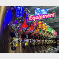 Peralatan Restoran Stainless Steel, Stasiun Bar Koktail, Dispenser Bir, Meja Bar Air, Perlengkapan Dapur Restoran Satu Atap