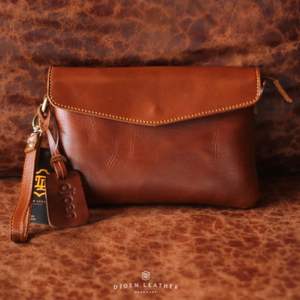 กระเป๋าคลัทช์ซองหนังแท้กระเป๋าหนังวัวที่เรียบง่ายสำหรับผู้หญิงเหมาะสำหรับงานกิจกรรมสำนักงานและแฟชั่นประจำวัน - Product Image 2