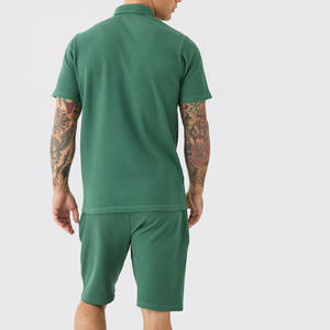 2025 verano nueva llegada personalizada 2 piezas poliéster Jogging ropa deportiva gimnasio chándal transpirable verano Pantalones cortos conjunto al por mayor - Product Image 3