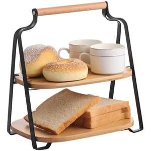 MSV Elie Industrial Style <b>Placemat</b>, <b>Wood</b> and Steel, Matte Black - Product Image 2