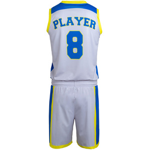 Elegantes uniformes de baloncesto para jóvenes, camiseta y pantalones cortos de baloncesto hechos a medida, uniformes de equipo de baloncesto sublimados - Product Image 3