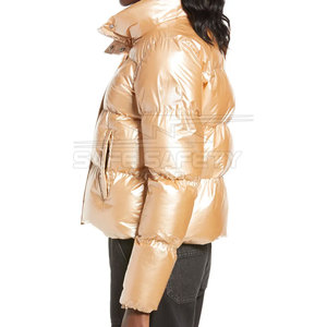 Chaqueta acolchada para mujer más vendida, diseño acolchado transpirable hecho a medida, chaqueta de invierno de lona de ajuste Regular, procesamiento terminado - Product Image 4