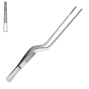 Lucae 14cm en forma de bayoneta Manual Ent fórceps de acero inoxidable de alta calidad vendaje para el oído instrumentos quirúrgicos base - Product Image 3
