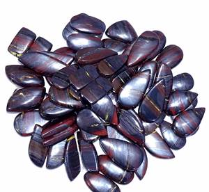 Par de cabujones de tigre de hierro natural Par de Ojos de tigre de hierro de alta calidad Lotes disponibles en todos los tamaños y formas Fabricación de pendientes a granel - Product Image 4