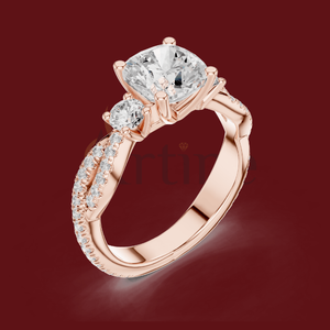 LILIBET 10K <b>Eternity</b> band moissanite <b>ring</b> in silver - Product Image 1