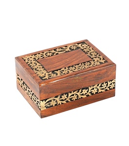 Handmade & Handcrafted Rosewood Borders Engraving Wooden Cremation <b>Box</b>/Urns <b>for</b> Human <b>Ashes</b> Adult, Funeral Urn <b>Box</b> - Product Image 4
