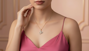 Pendentif Symbole Aum Sacré en Or 14 carats et Diamant Naturel pour Femme - Product Image 5