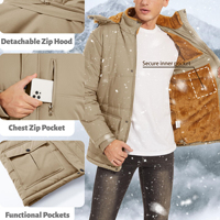 Veste Parka personnalisée de haute qualité pour hommes avec capuche en fourrure de loup Style d'hiver canadien teint et enduit sac à poussière inclus