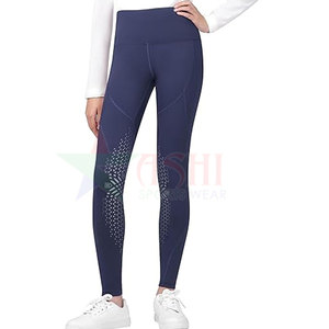 Leggings de Equitación para Mujer, Leggings de Montar a Caballo, Pantalones de Entrenamiento Ecuestre Elásticos, Mallas de Montar, Cómodos Pantalones Jodhpur Impermeables - Product Image 1