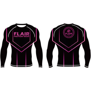 เสื้อไนลอน BJJ ป้องกันผดผื่นป้องกันรังสียูวียาวเสื้อบีบอัดกันยูวีทนทานออกแบบได้ตามต้องการระบายอากาศและใส่สบาย - Product Image 4