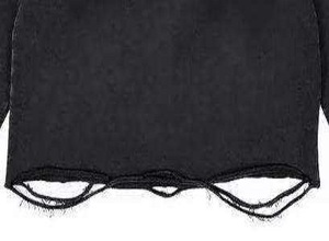 2024 <b>Fashion</b> Cut Edge Distressed Hoodie Sweatshirt Wholesale Custom <b>Design</b> Acid Washed Raw Edge Hoodie - Product Image 3