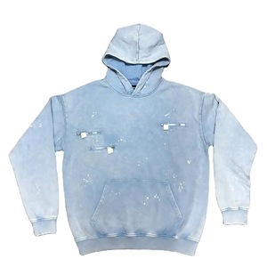 Sweats à capuche en détresse à prix abordable pour hommes Sweats à capuche en détresse confortables à séchage rapide de grande taille - Product Image 1