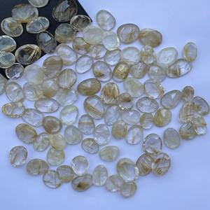 10mm 20mm 30mm piedra de rutilo dorado Natural corte Rosa Polki rebanada para hacer joyas anillos COLLAR COLGANTE en línea distribuidor Alibaba - Product Image 4