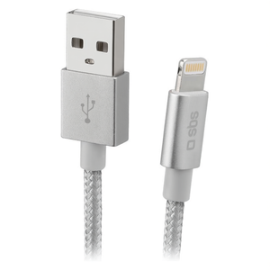 Cable Lightning Certificado por Apple MFi de 1m Plateado por TECABLEUSBIP589BS - Product Image 3