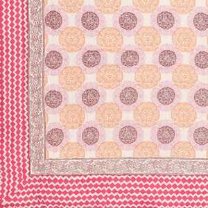 Couette Kantha en coton imprimé et matelassé à la main Taille unique (150x225 cm) pour les hivers légers et l'été par les bébés - Product Image 5