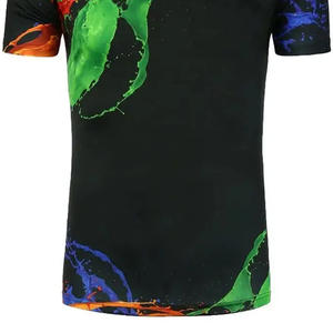 Camiseta Casual Sublimada para Hombre, Ligera, Lista para la Playa, de Poliéster, Suministro de Fábrica OEM - Product Image 3