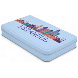 Caja de Regalo Rectangular Blanca Mate de Diseño Personalizado Impresa, 170x260x40 mm, Caja de Hojalata de Grado Alimenticio - Product Image 2