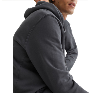 Sweat-shirts à capuche personnalisés pour hommes, en molleton épais, en coton mélangé, motif uni, saison hivernale, séchage rapide, respirant - Product Image 3