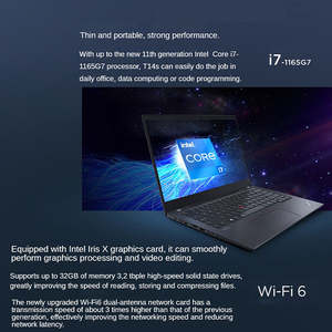 L e n o V o Think Pad T14S 16GB DDR4 512GB SSD 1080P 14 pulgadas Win10 Ingeniero de negocios Computadora Oficina Laptop - Product Image 4