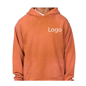 Compre sudaderas con capucha de hombre de alta calidad sin cuerdas 500GSM suéter pesado sudaderas con capucha y sudaderas de mezcla de algodón de rizo francés para hombre - Product Image 1