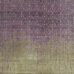 Hot Selling Reversible Handmade Persian Silk Wool Carpet Modern Design Abstract Velvet Colour Prayer <b>Mat</b> Washable Pet Friendly - Product Image 3