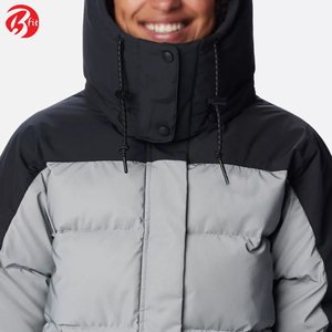 Reversible de talla grande, abrigo de burbujas hinchado, acolchado, para exteriores, temporada de invierno, chaqueta transpirable para mujer, chaqueta acolchada duradera - Product Image 4