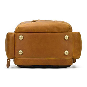 Haute qualité hommes mode sac à dos pour ordinateur portable en cuir véritable grande capacité écologique Portable Logo personnalisé fermeture éclair étanche - Product Image 6