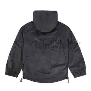 Chaquetas cortavientos de nailon con diseño de logotipo personalizado para hombre Sudadera con capucha Street Fashion Wear - Product Image 4