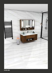 Carreaux De Sol En Porcelanato En Marbre Blanc 600x600 600 Carreaux De Sol 600x600 Carreaux De Céramique En Porcelaine pour Revêtement De Sol - Product Image 6