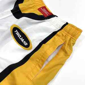 Conjuntos de chándal de poliéster ligero 100% personalizado chaqueta deportiva y pantalones cortos logotipo bordado impresión por transferencia de calor conjuntos de 2 piezas - Product Image 5