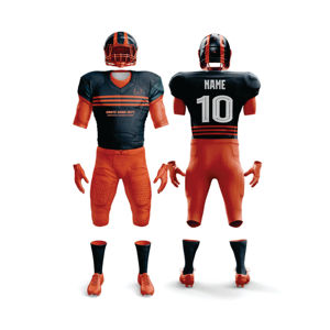 Maillot de football américain sur mesure uniforme recadrée chemise de football sportif en polyester graphique vintage haut en maille fabriqué au Pakistan - Product Image 2