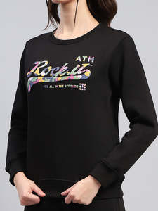 Qualité supérieure Noir Imprimé Col Rond Femmes OEM 2 Pièces Survêtement Ensemble Pleine Longueur 2 Pièces Femmes Ensemble Et Survêtement Ensemble - Product Image 6