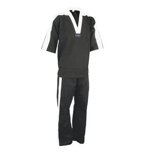 ชุดเทควันโดมืออาชีพขายดีเครื่องแบบเทควันโดสีแดงสีดำชุดเทควันโดออกแบบโลโก้ได้ตามต้องการ - Product Image 2