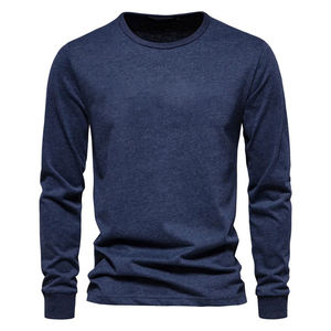 <b>Knitted</b> Cotton T Shirts <b>for</b> Men 2024 New Long Sleeves T Shirts Fot Men Plus Size Multiple Color T Shirts <b>for</b> Men - Product Image 3