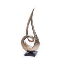 Sculpture abstraite moderne en métal design corten unique décoration de jardin extérieur exquis mariage d'art élégant d'exportation indienne