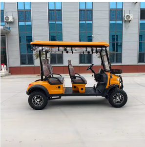 Voitures de golf électriques à 4 roues orange — En vente maintenant / Faast - Product Image 1