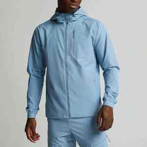 Veste coupe-vent à demi-zip pour homme, sportive, printemps, manches longues, camouflage, imperméable, respirante, coupe-vent, revêtement avant - Product Image 1