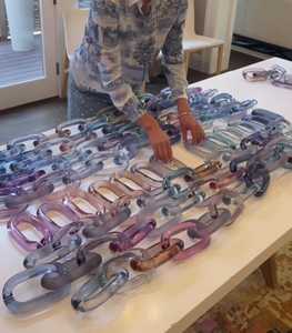 Cadena decorativa de pared, artículo de resina, artículos decorativos para habitación, artículos más adorables con precio de venta completo en la India - Product Image 3